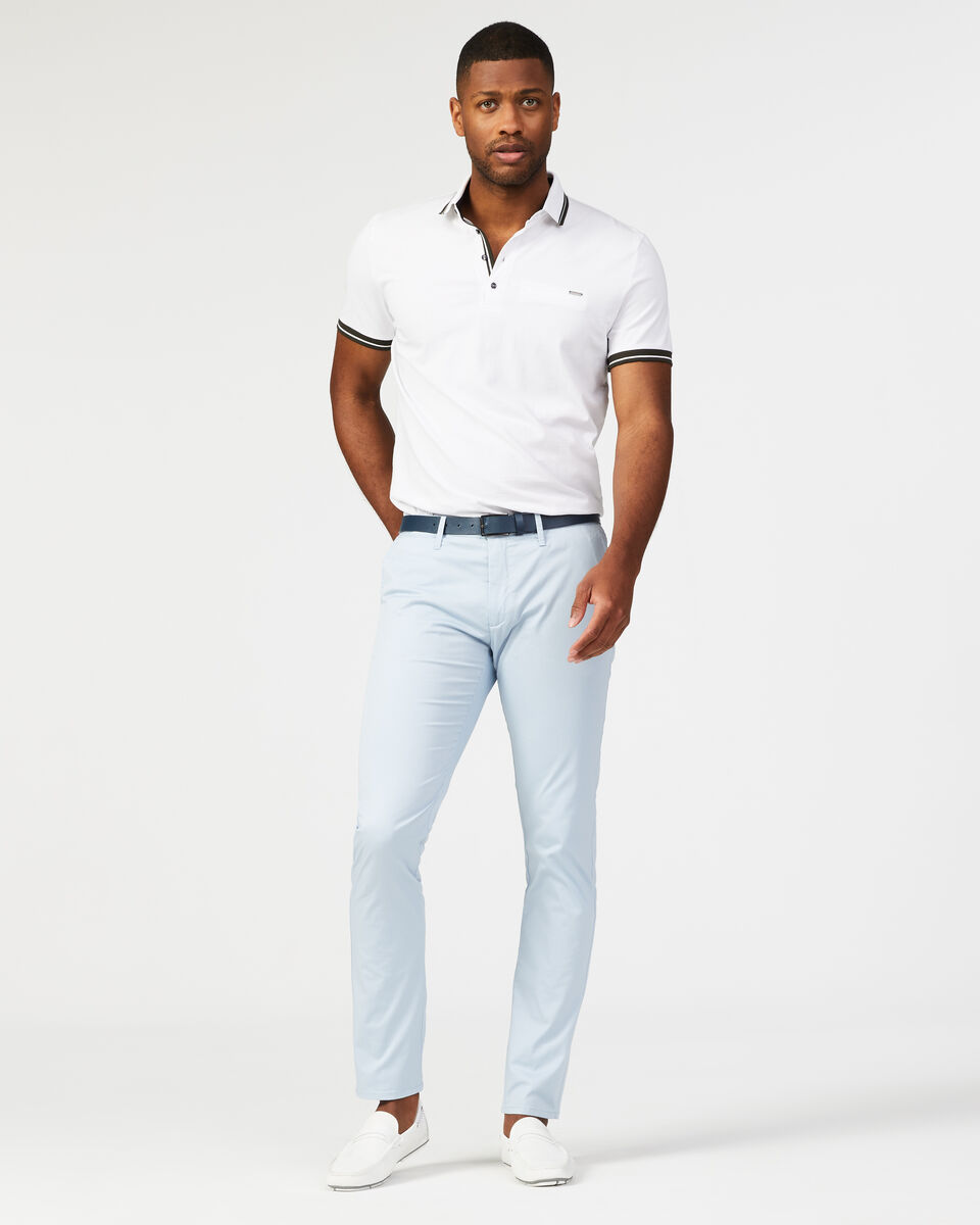 Slim Stretch Cotton Chino, Light Blue, hi-res